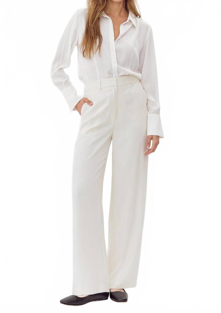 NEW GREYLIN valeria high waist trousers in ecru